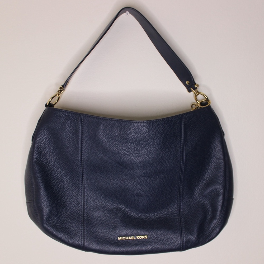 Michael Kors Navy Blue Hobo Bag